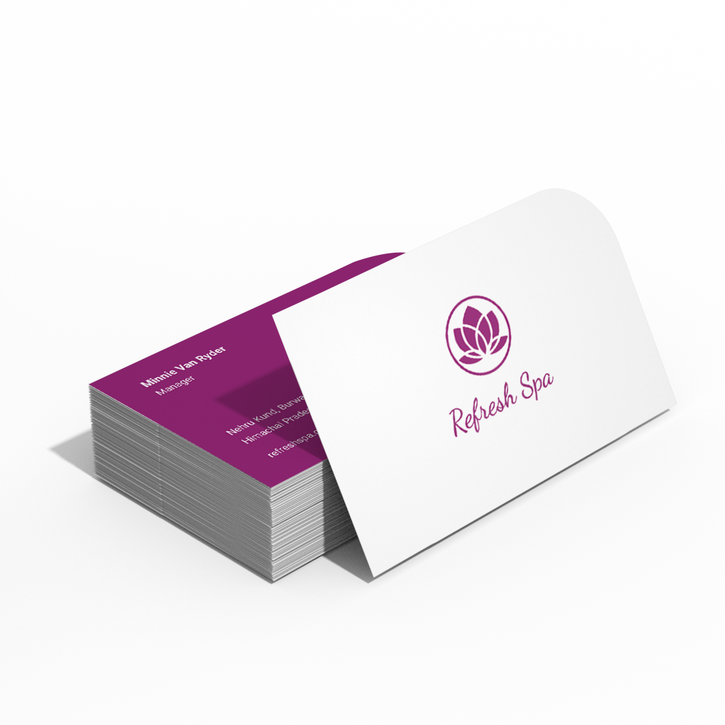 Die cut clearance business cards